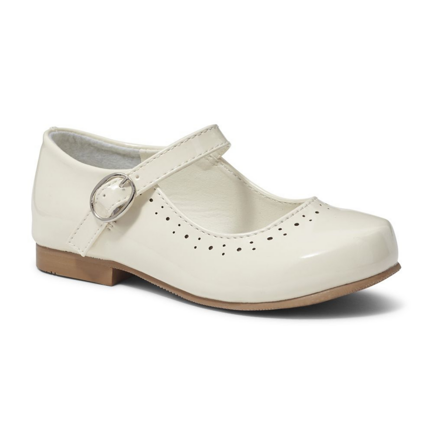 Abbey Cream Hard Sole Girls Shoes