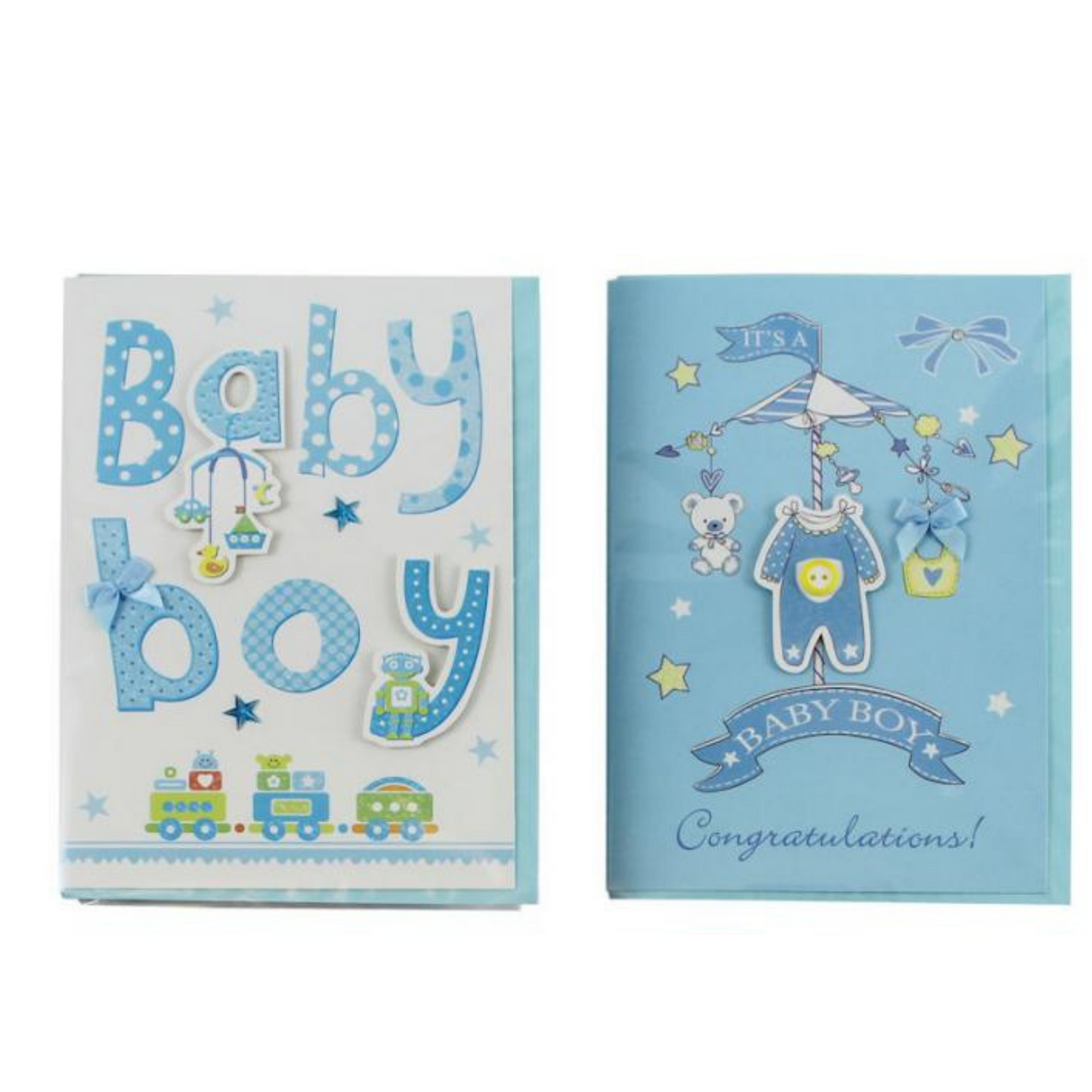 Baby Boy & Baby Girl Birth Greetings Cards