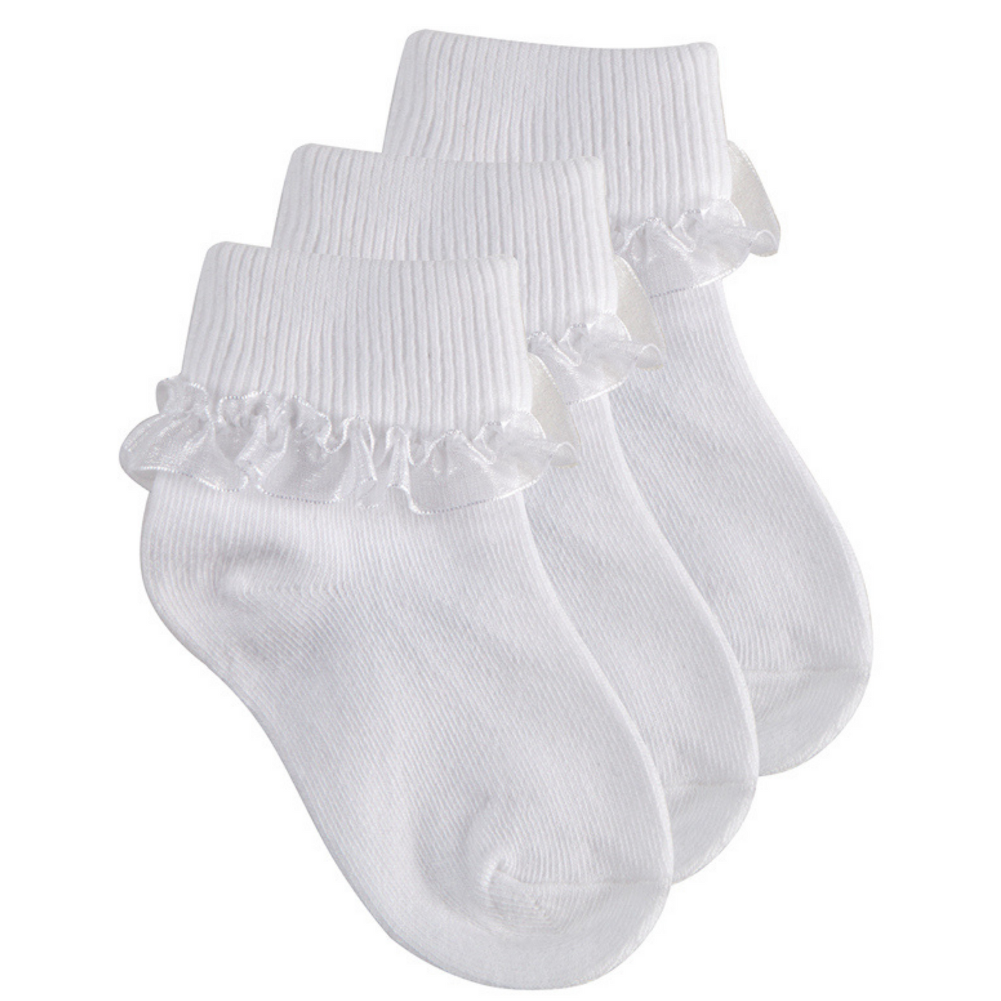 White Frilly Ankle Sock - 3 Pack