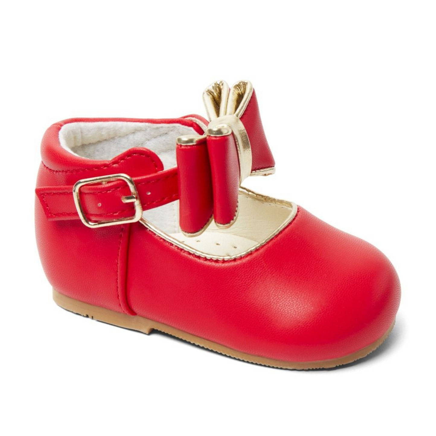 Girls Red Bow Shoe