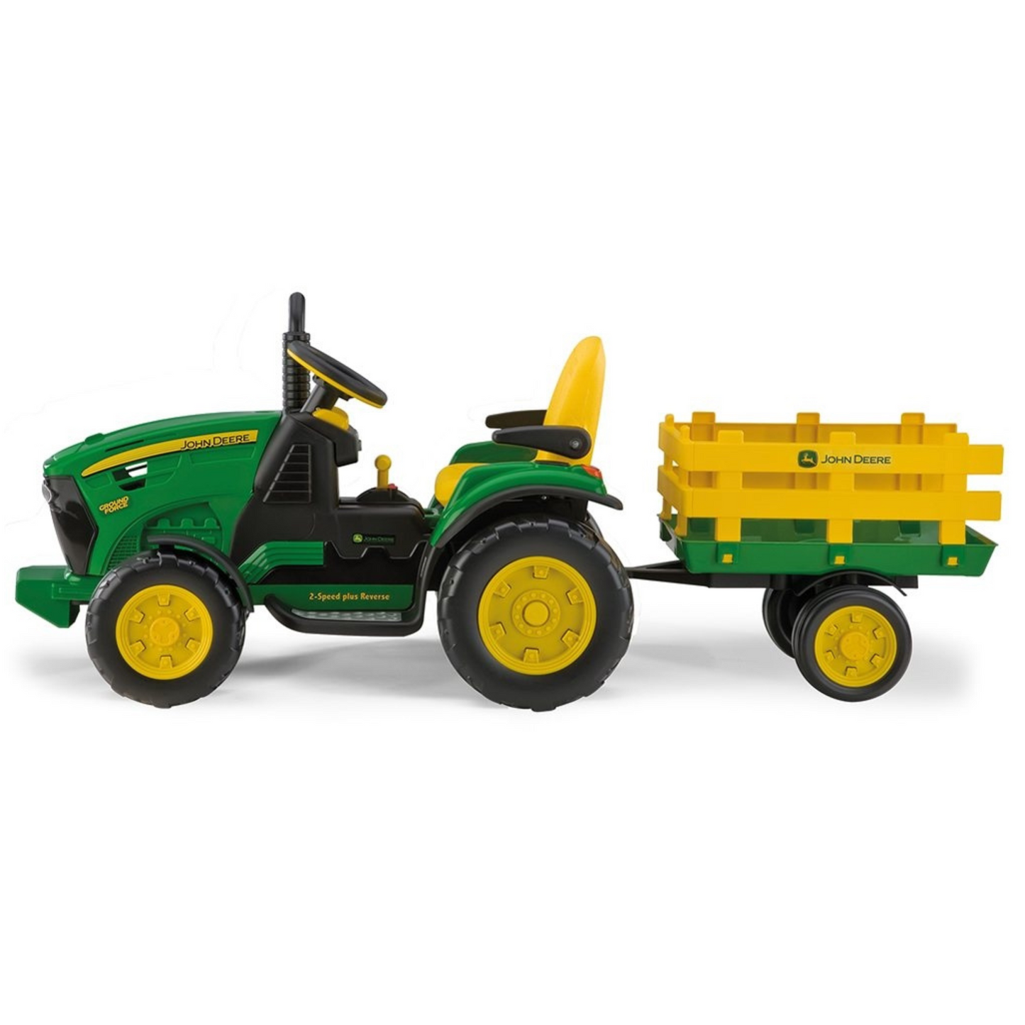 Peg Perego John Deere Ground Force With Trailer 12 Volt