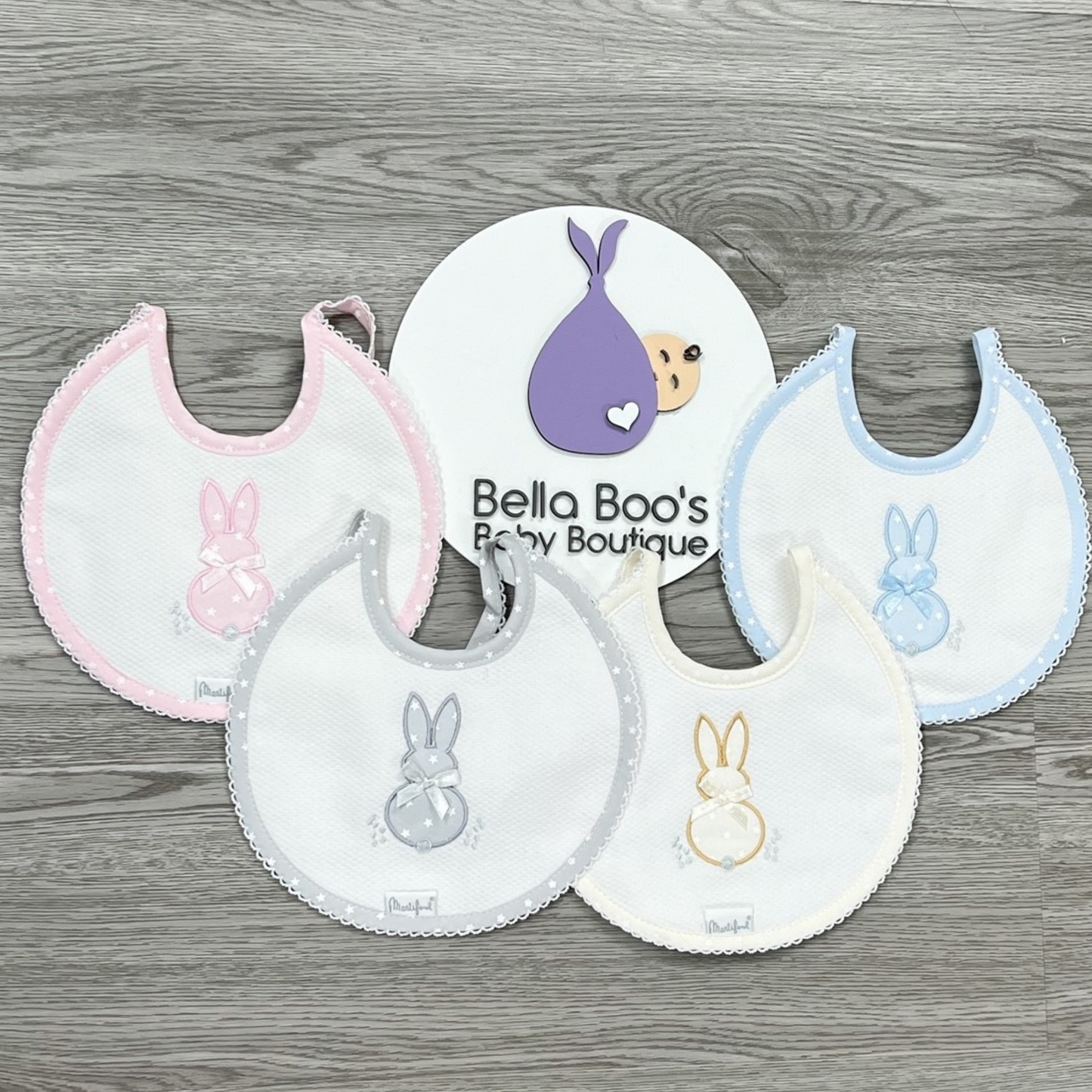 Spanish Baby Bibs - Bunny Design