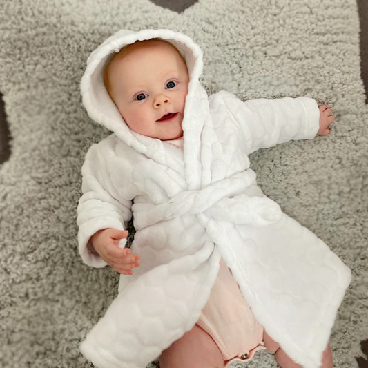 Clair De Lune White Marshmallow Baby Dressing Gown