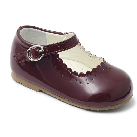 Emma Burgundy Patent Shoe