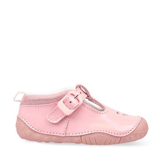 Start Rite, Baby Bubble Pink Patent T Bar Pre Walkers