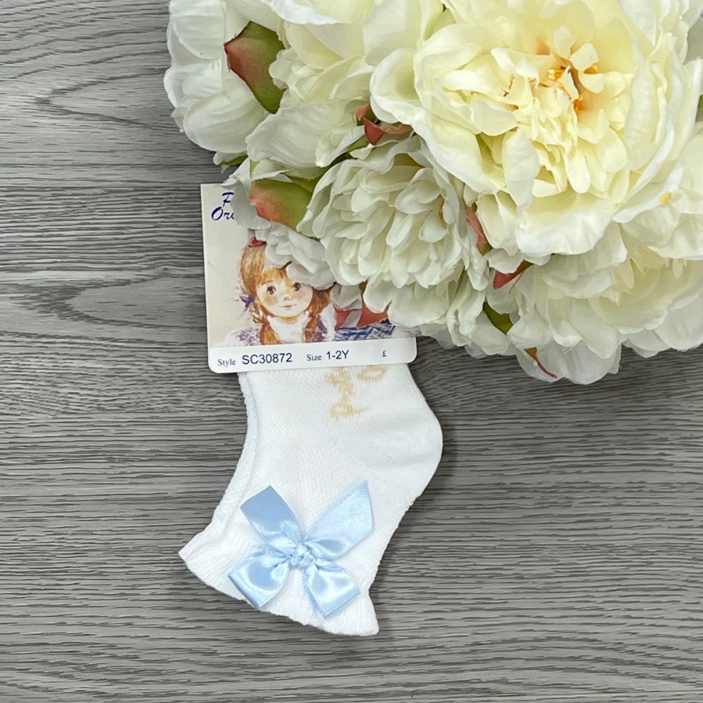 Pretty Originals Girls Ankle Socks With Side Bow