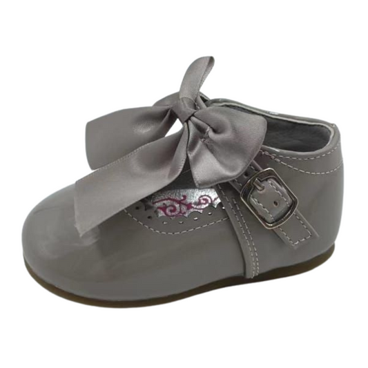 'Kylie' Bow Shoe - Grey
