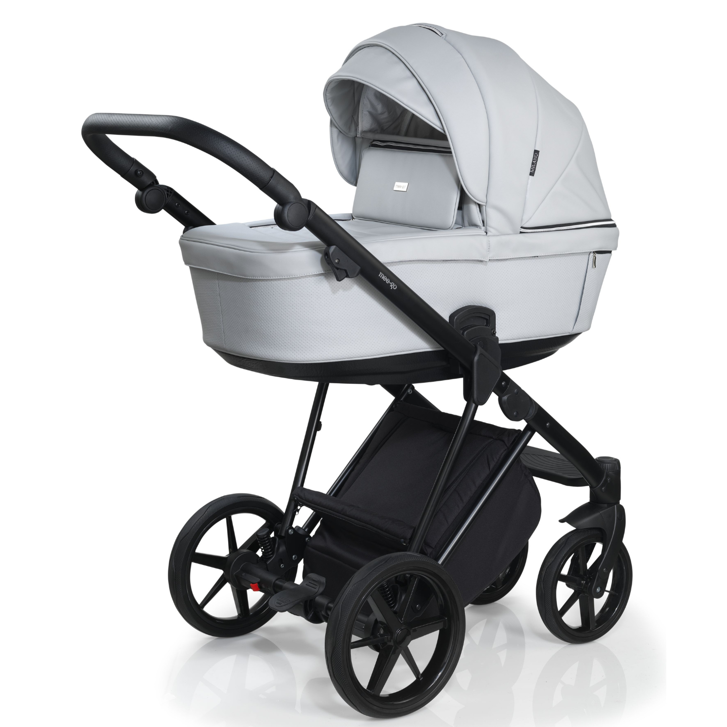 Mee-Go Milano Plus Leatherette Travel System - Stone Grey