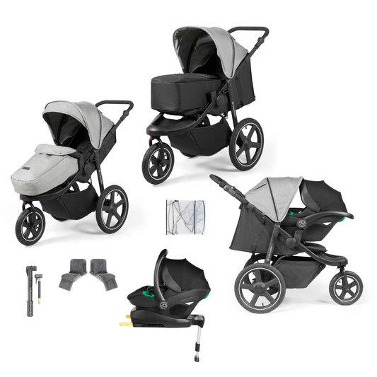 Ickle Bubba Venus Prime Jogger Travel System With I-Size Car Seat & ISOFIX Base